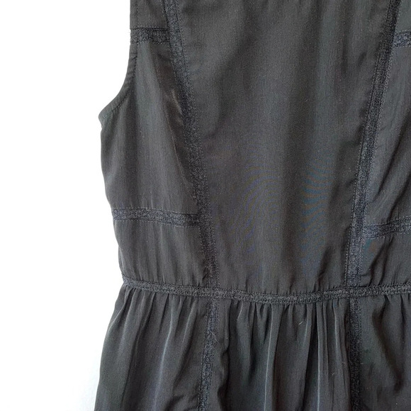 American Eagle Black Lace Back Fit & Flare Sleeveless Mini Dress 2 Women’s - Picture 4 of 13